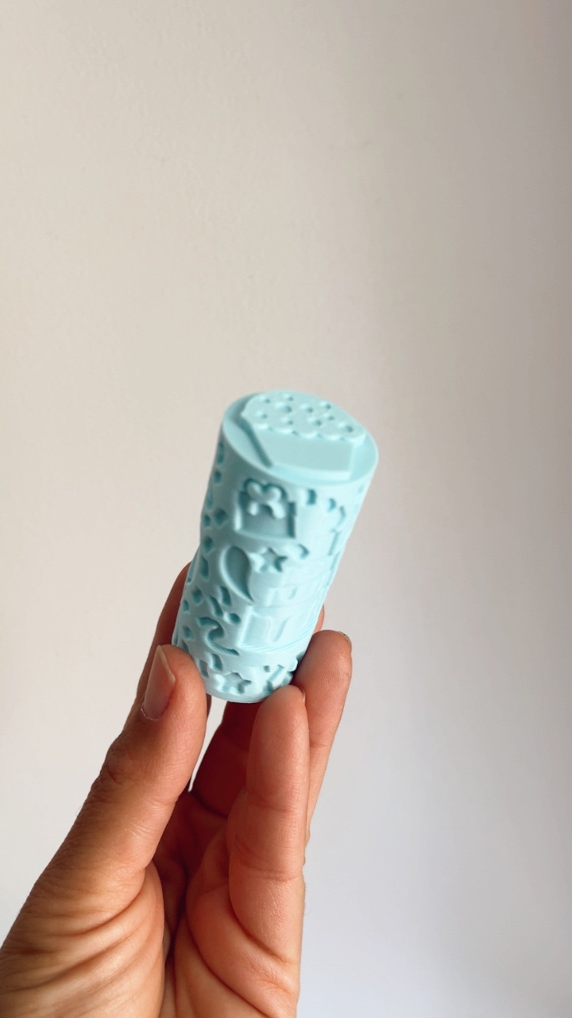 3D Printed Birthday Roller - for Playdough or Kinetic Sand