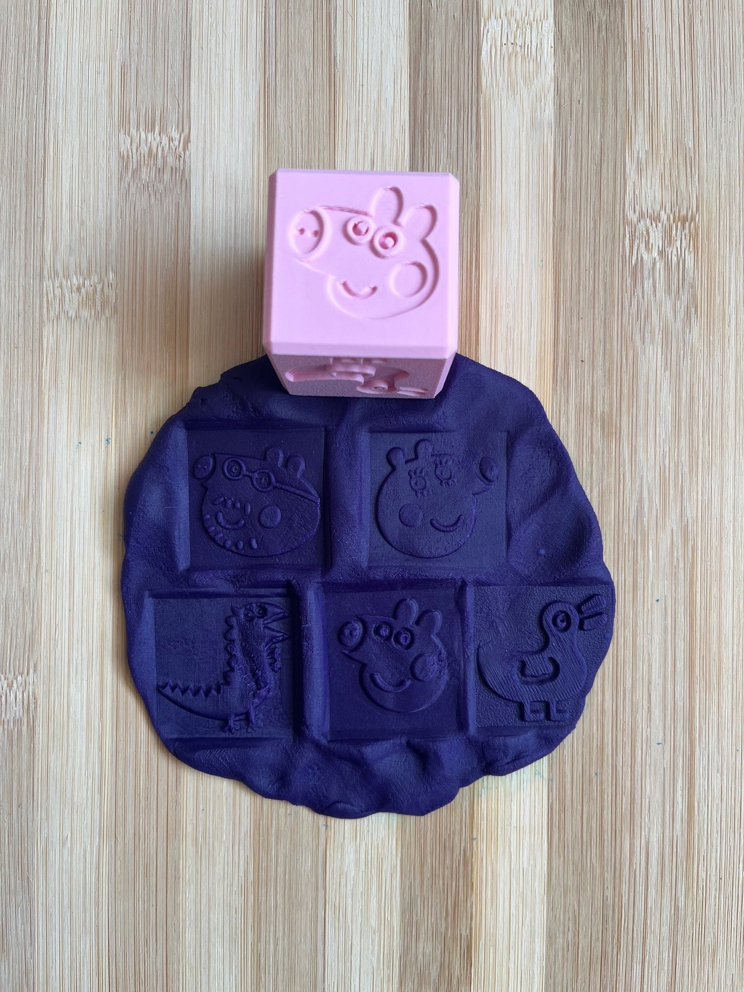 Eco Friendly 3D Printed Stamper Cube - Characters