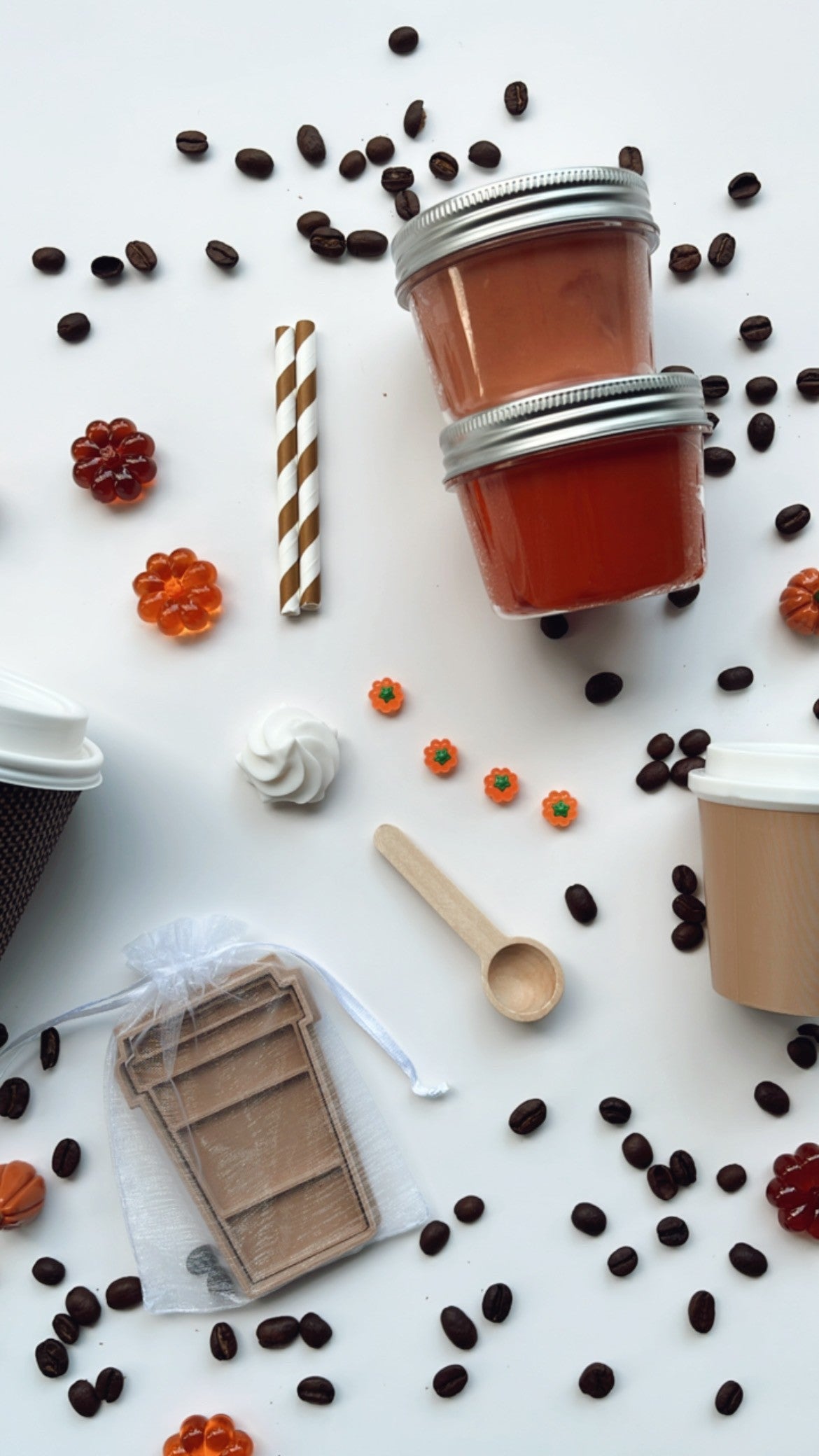 Pumpkin Spice Latte Playdough Kit