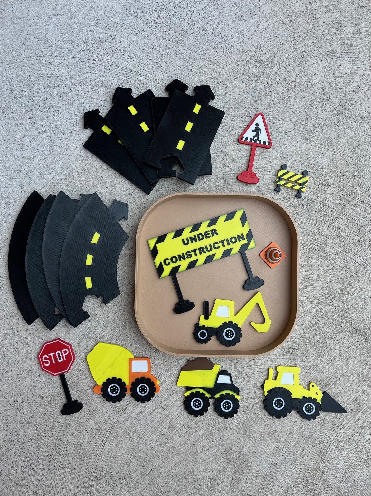 Road and Tray Play Set