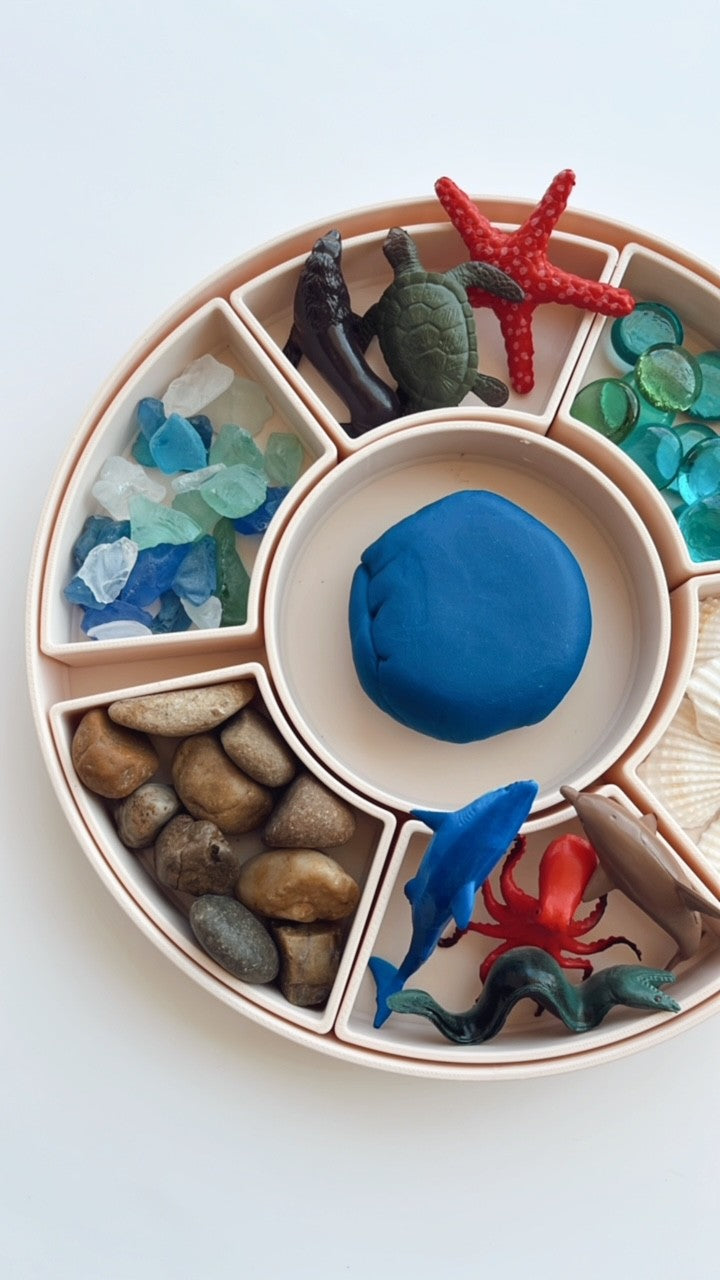 Eco-Friendly Sensory Tray with Removable Inserts