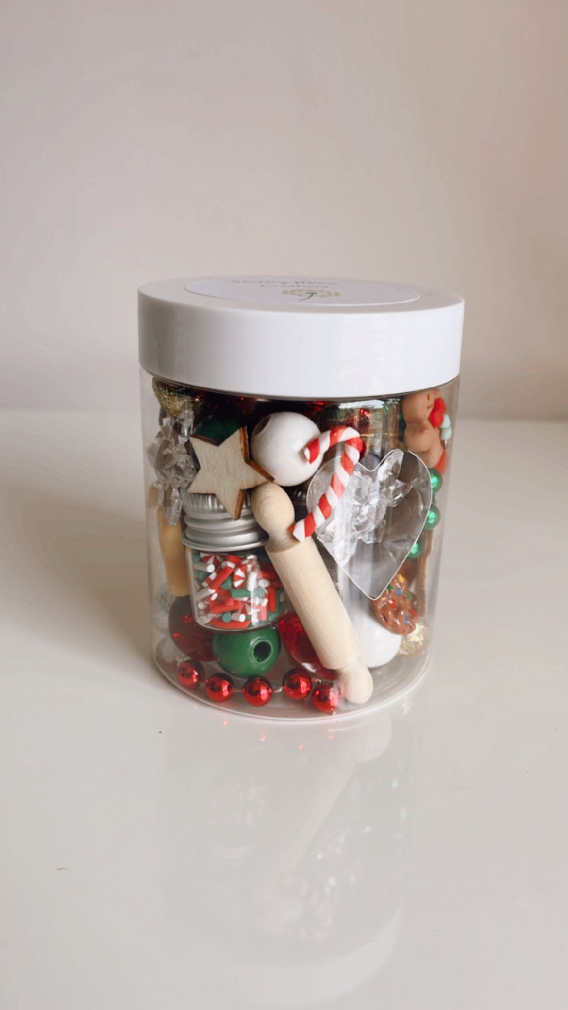 Christmas Cookie Playdough to Go Jar