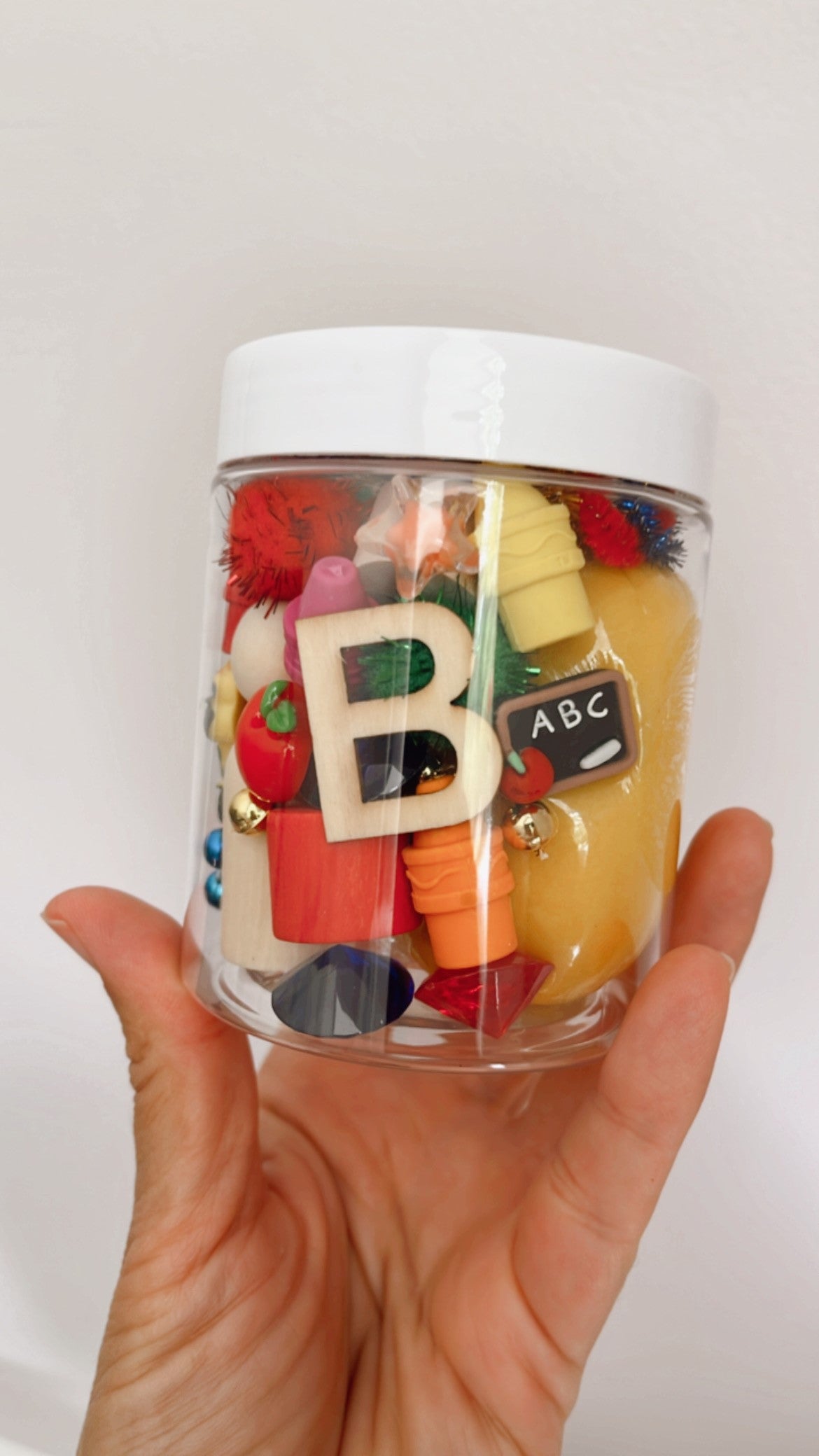 Back to School Playdough to Go Jar