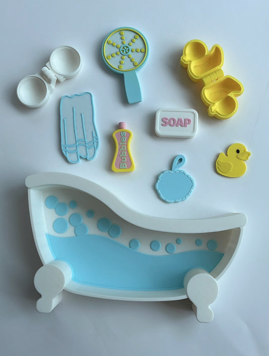 Bathtub Tray and Loose Parts Kit
