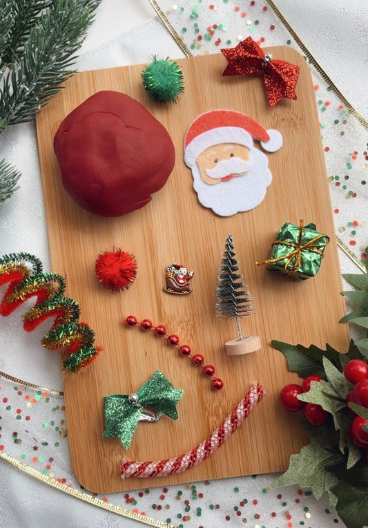 Christmas Gift Playdough to Go Jar