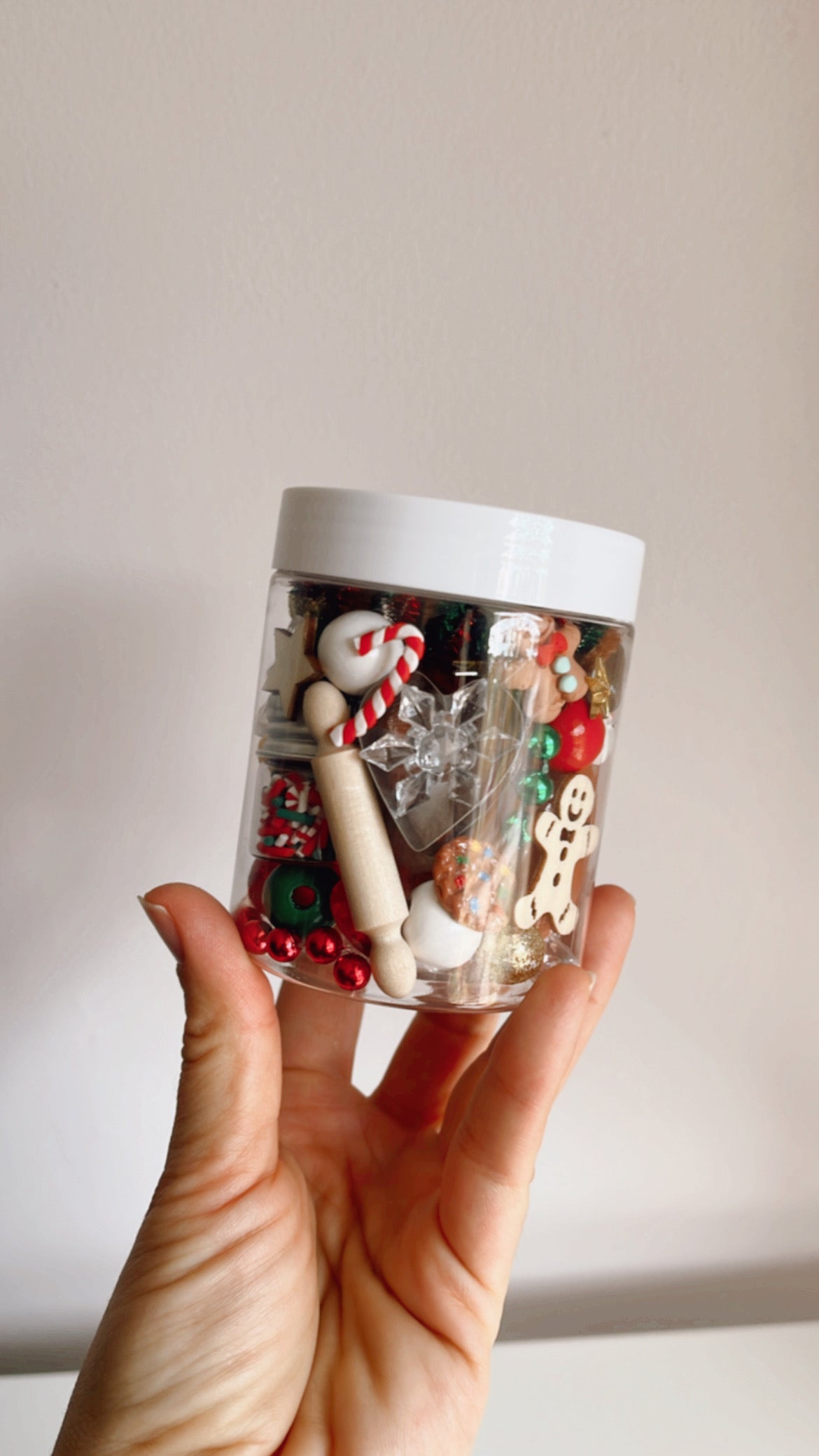 Christmas Cookie Playdough to Go Jar