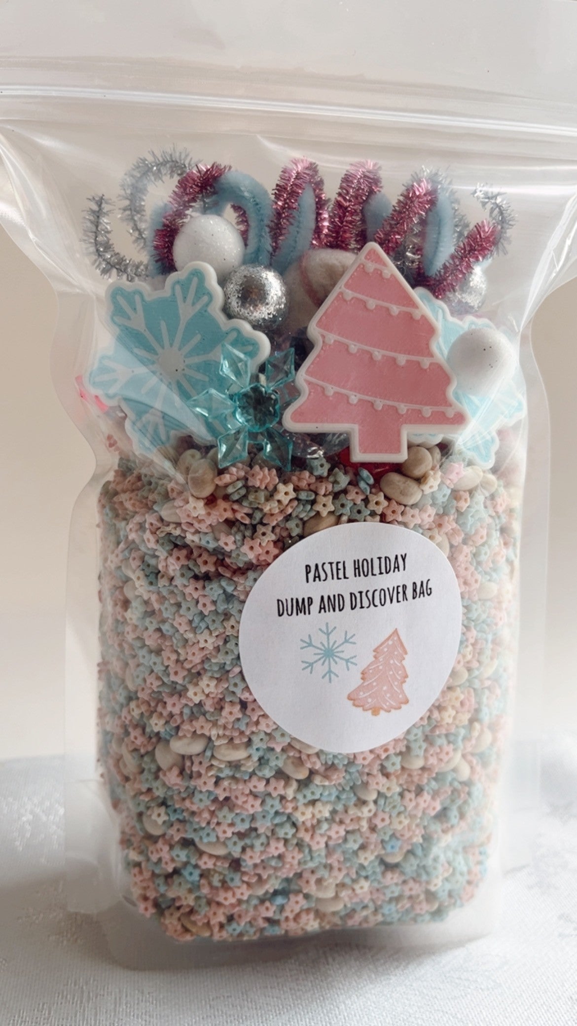 Pastel Holiday Dump and Discover Bag - Sugar Cookie Scented