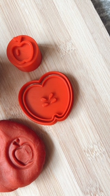 Apple Spice Dough, Cutter and Stamper Set