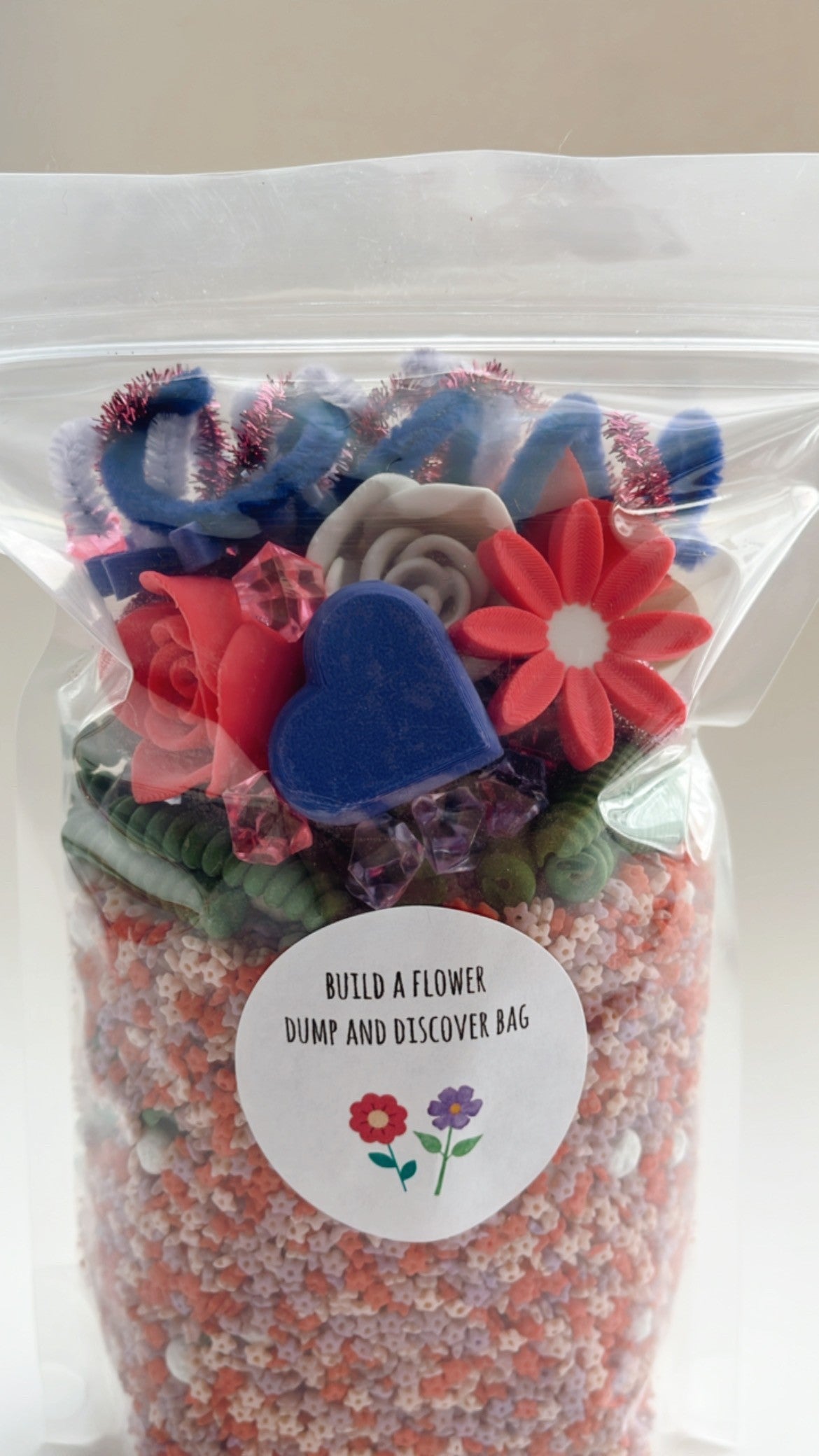 Build a Flower Dump and Discover Bag