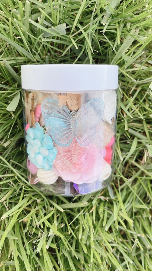 Spring Butterfly Playdough to Go Jar