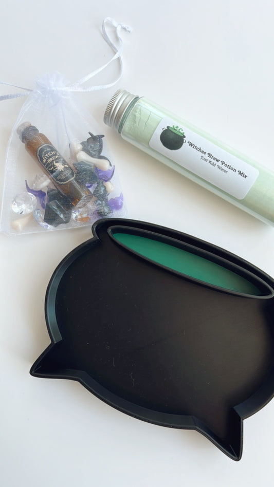 Witches Cauldron Sensory Tray and Fizzy Potion Set