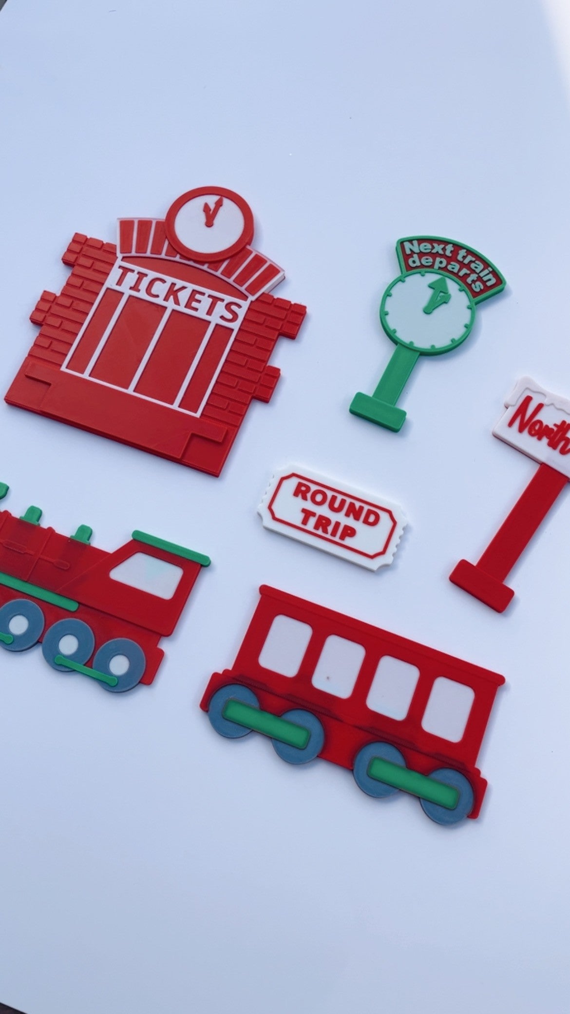 Christmas Train Tracks and Play Tray Set