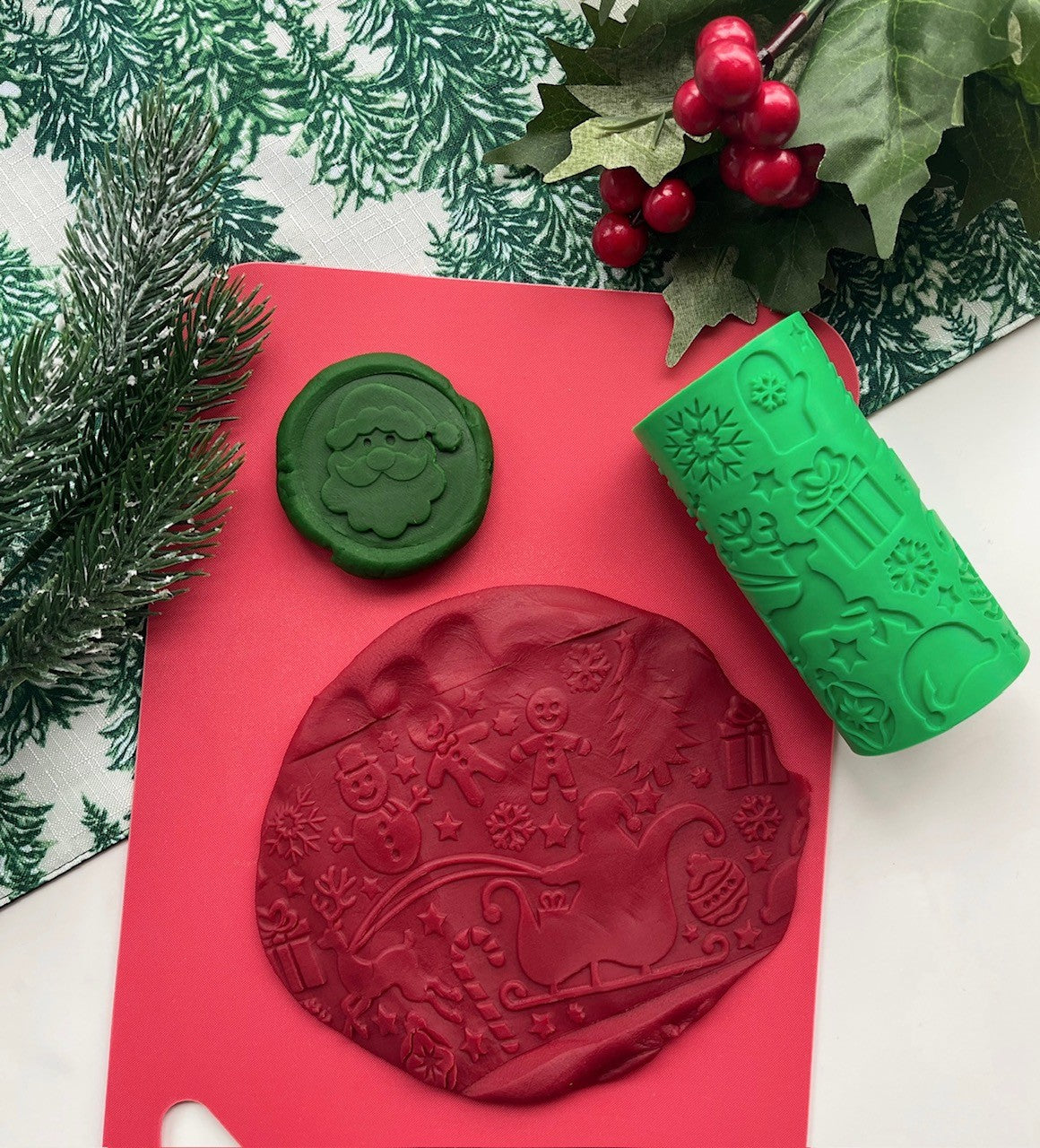 Chunky Christmas Textured Roller