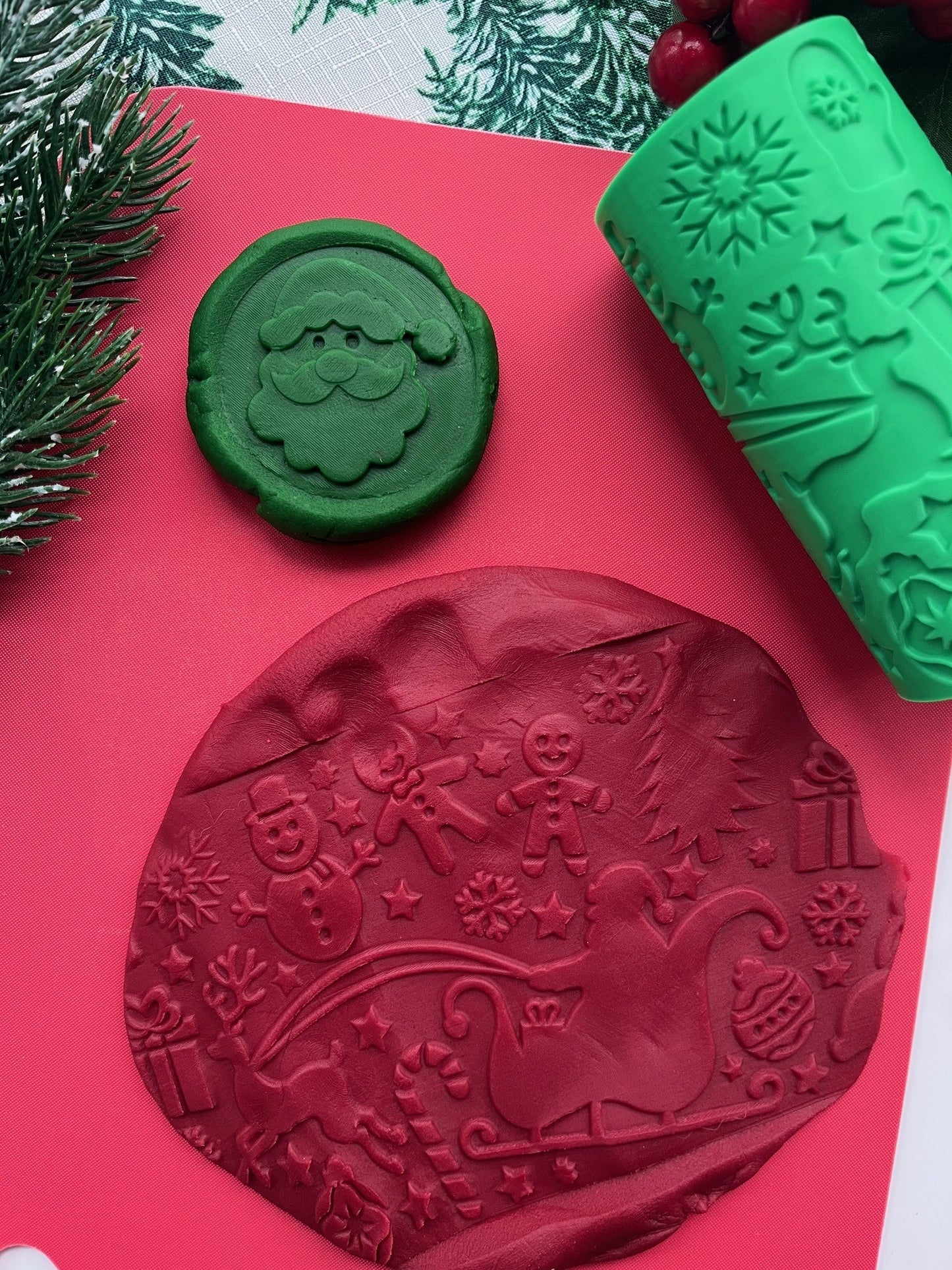 Chunky Christmas Textured Roller