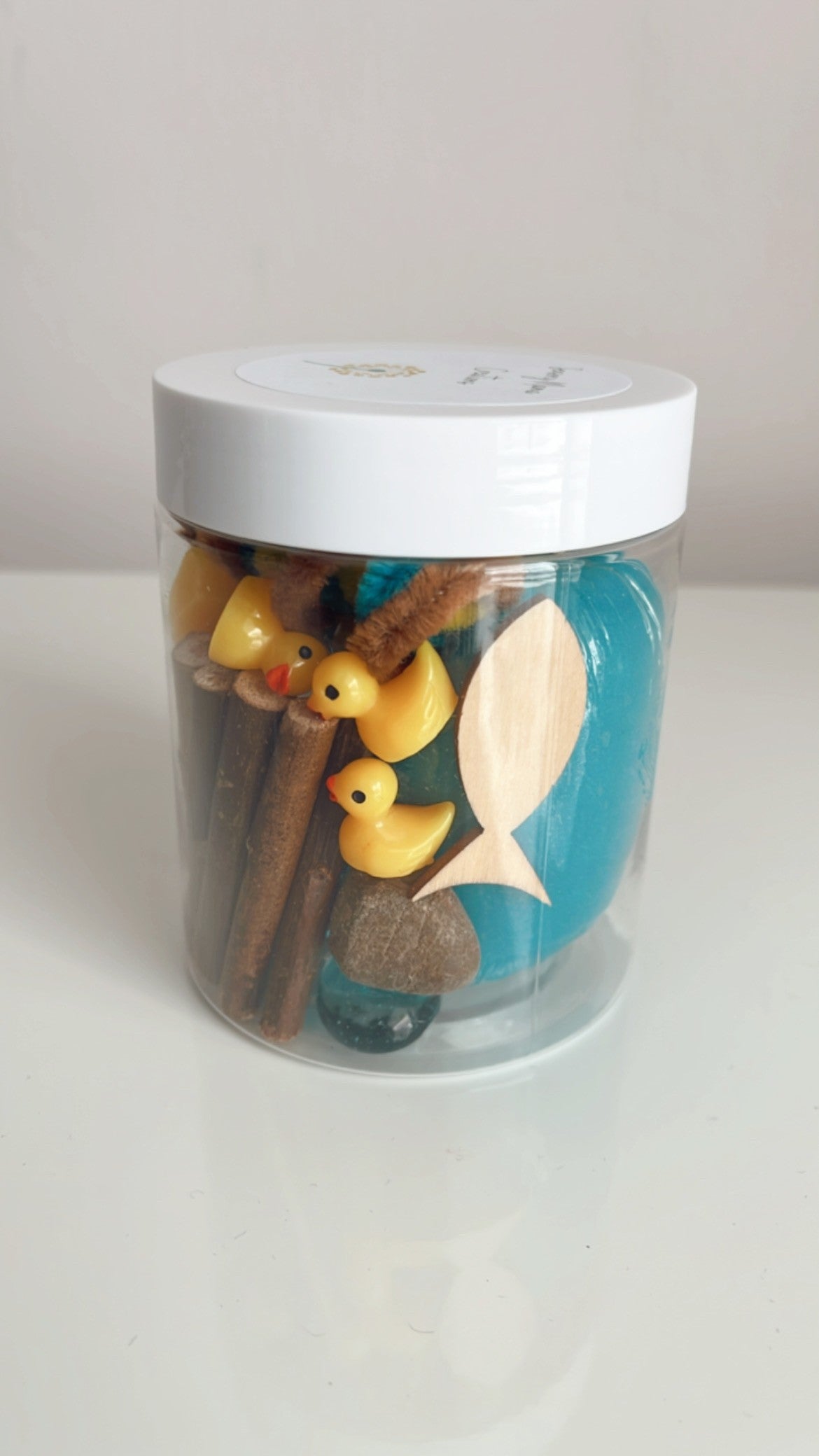 Duck Pond Playdough to Go Jar