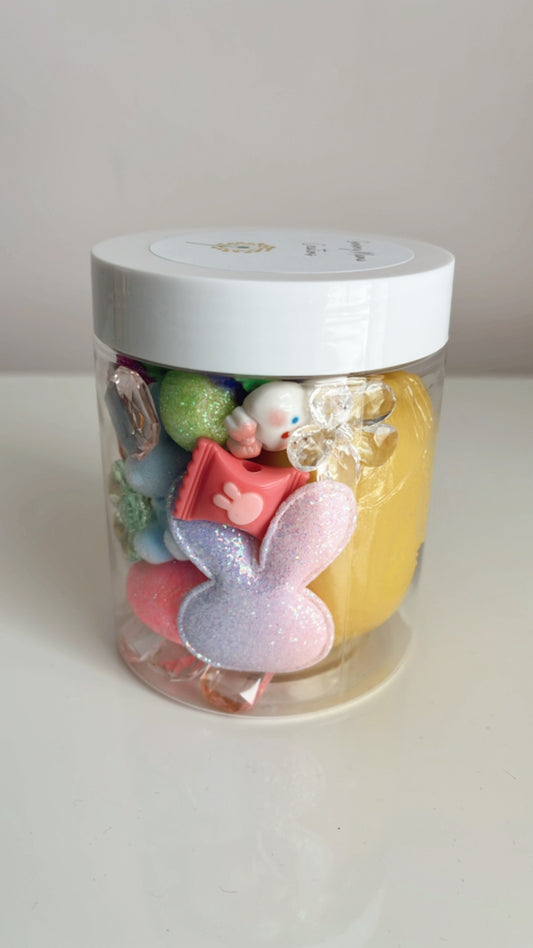 Easter Goodies Playdough to Go Jar