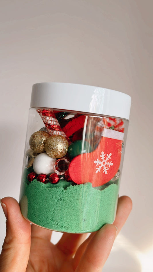 Festive Season Kinetic Sand Jar