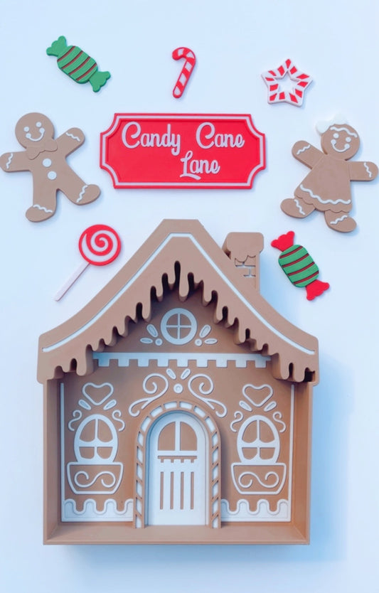Gingerbread House Tray and Loose Parts Kit