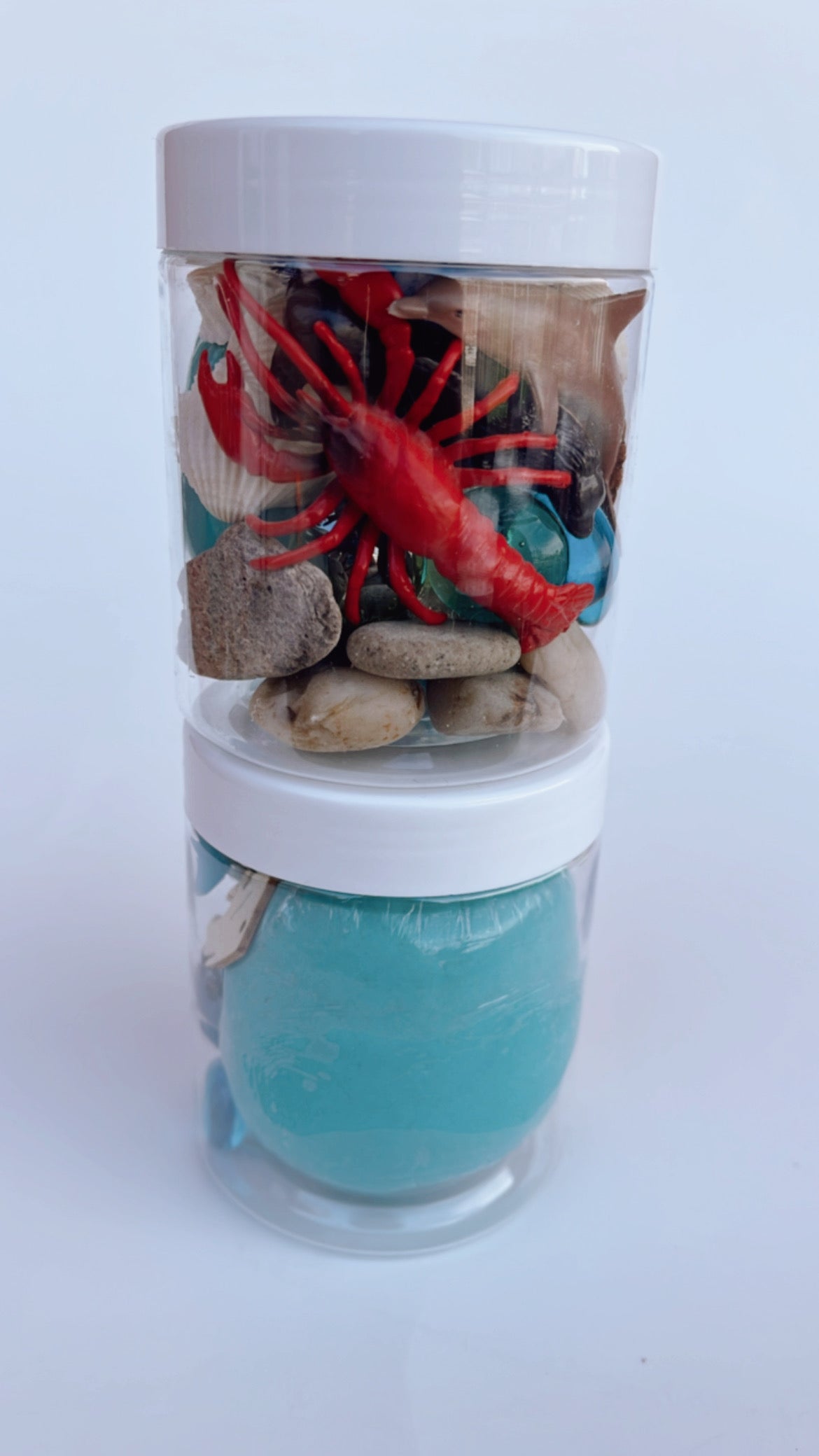 Ocean Playdough To Go Jar