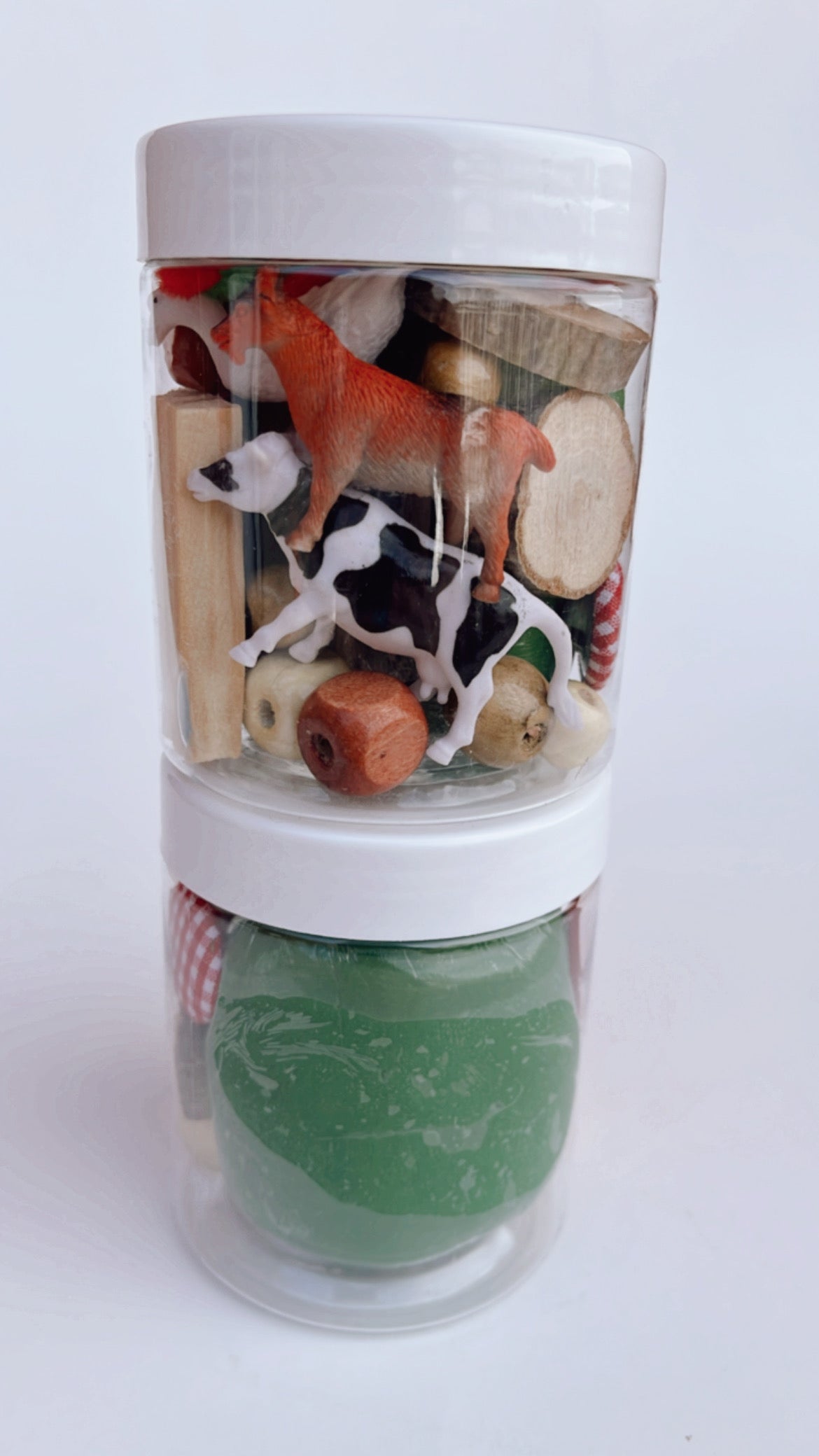 Farm Playdough To Go Jar