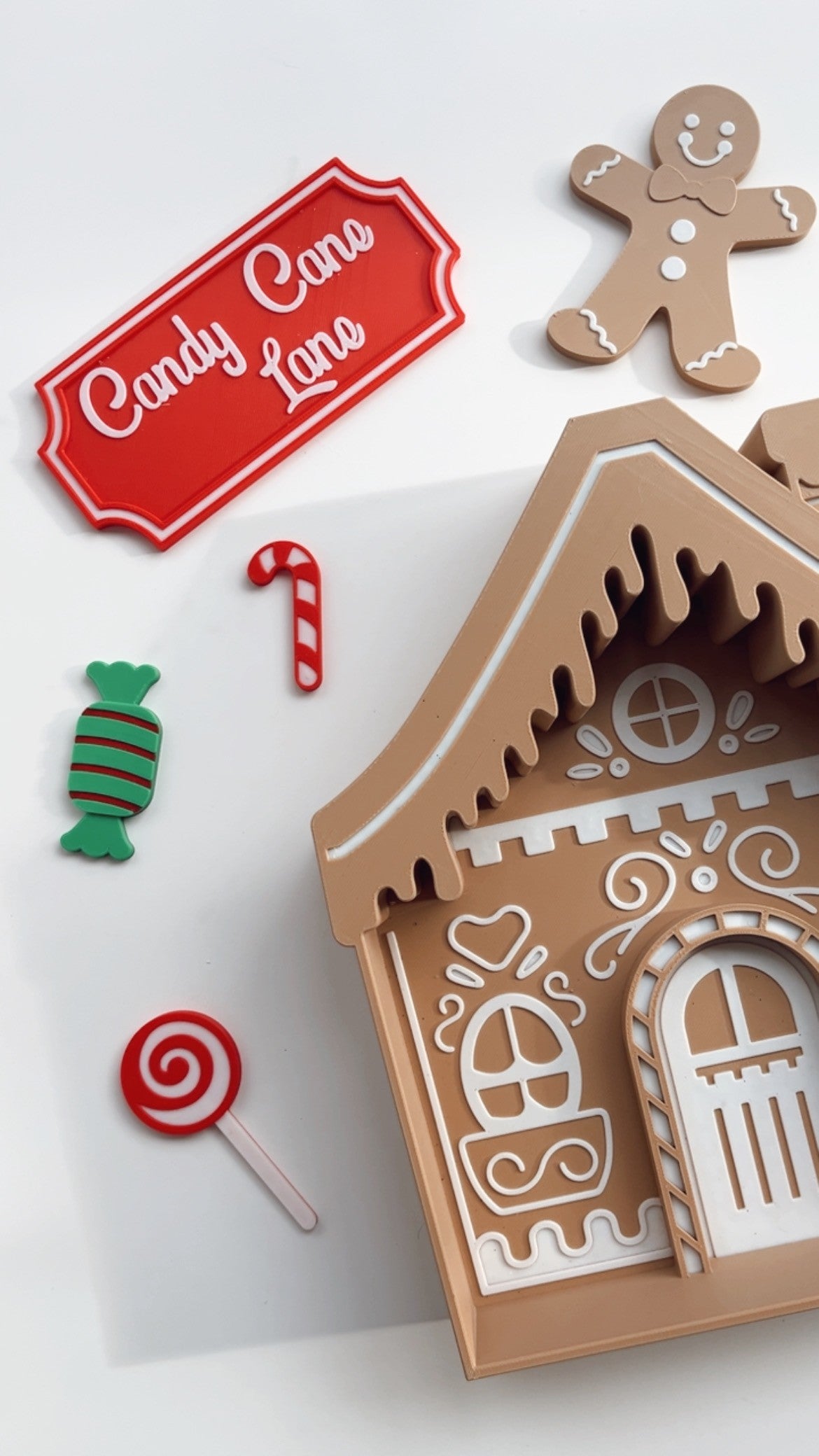 Gingerbread House Tray and Loose Parts Kit