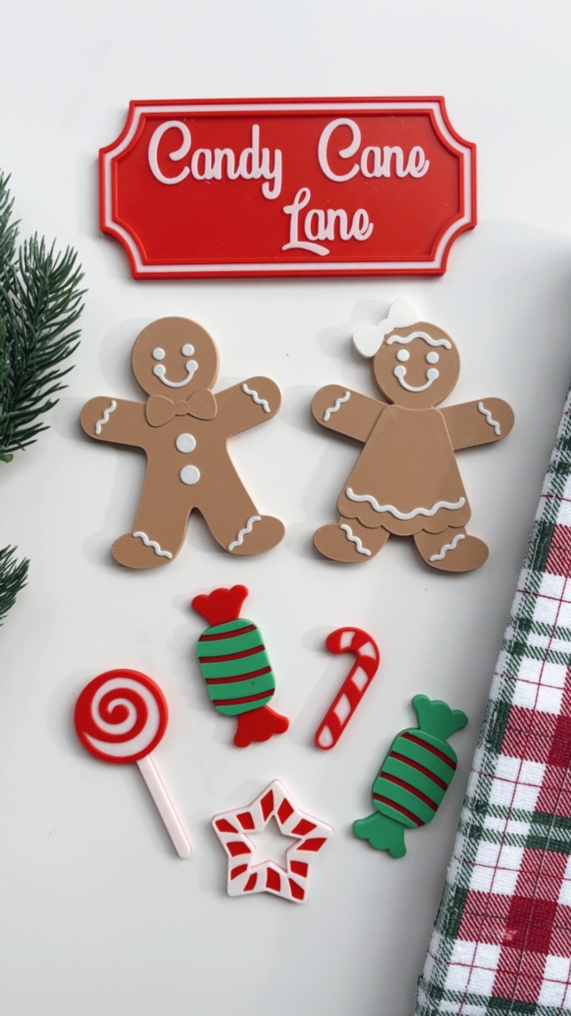 Gingerbread House Tray and Loose Parts Kit