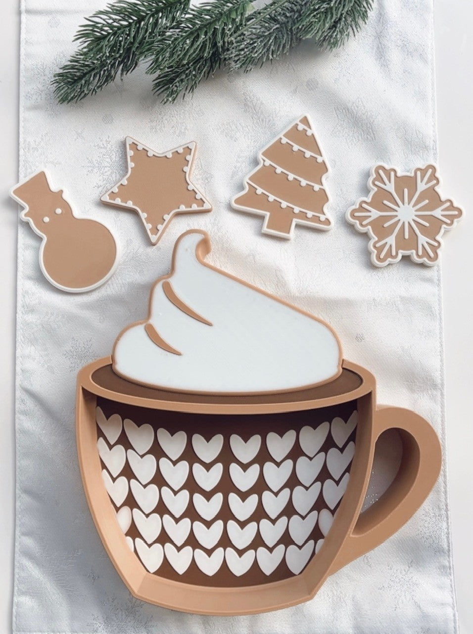 Hot Chocolate Mug Tray Set and Fizzy Potion