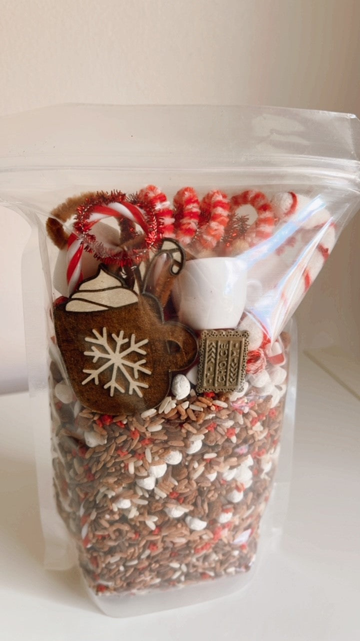 Peppermint Hot Chocolate Dump and Discover Bag