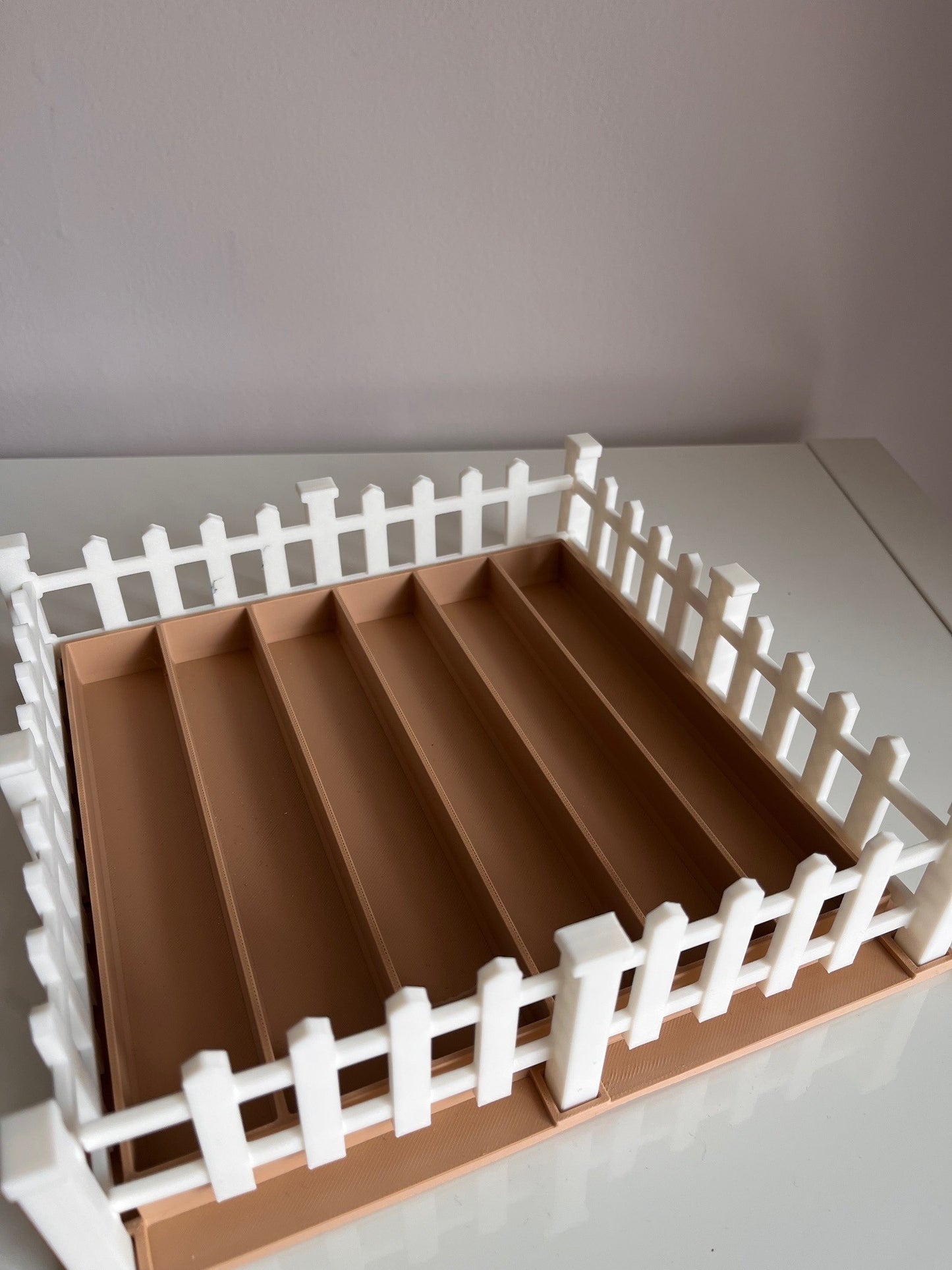 3D Printed Fenced Garden Bed and Loose Parts