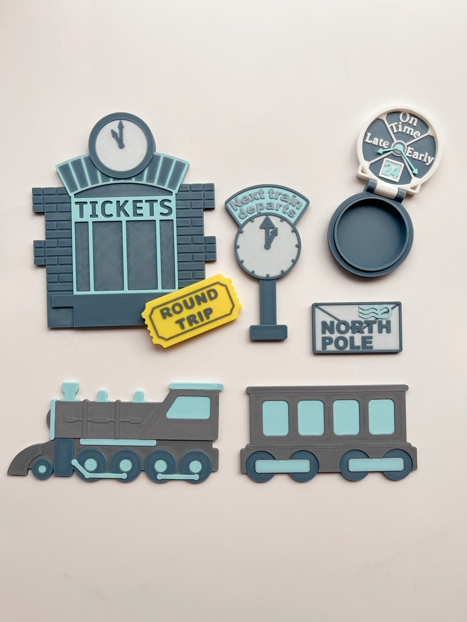 Polar Express Train Tracks and Tray Play Set