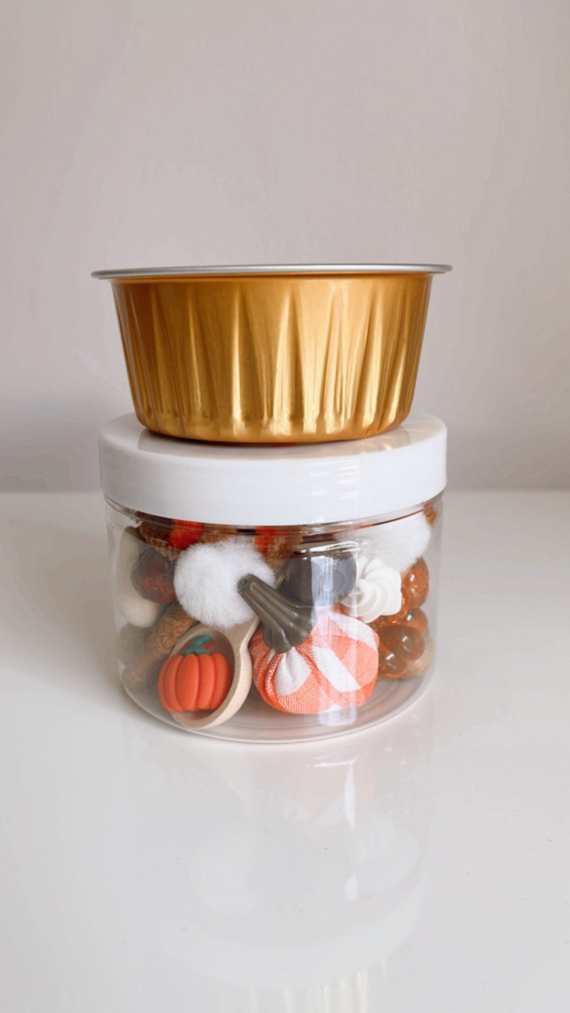 Pumpkin Pie Playdough to Go Jar