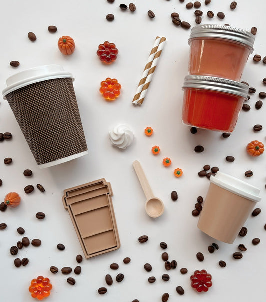 Pumpkin Spice Latte Playdough Kit
