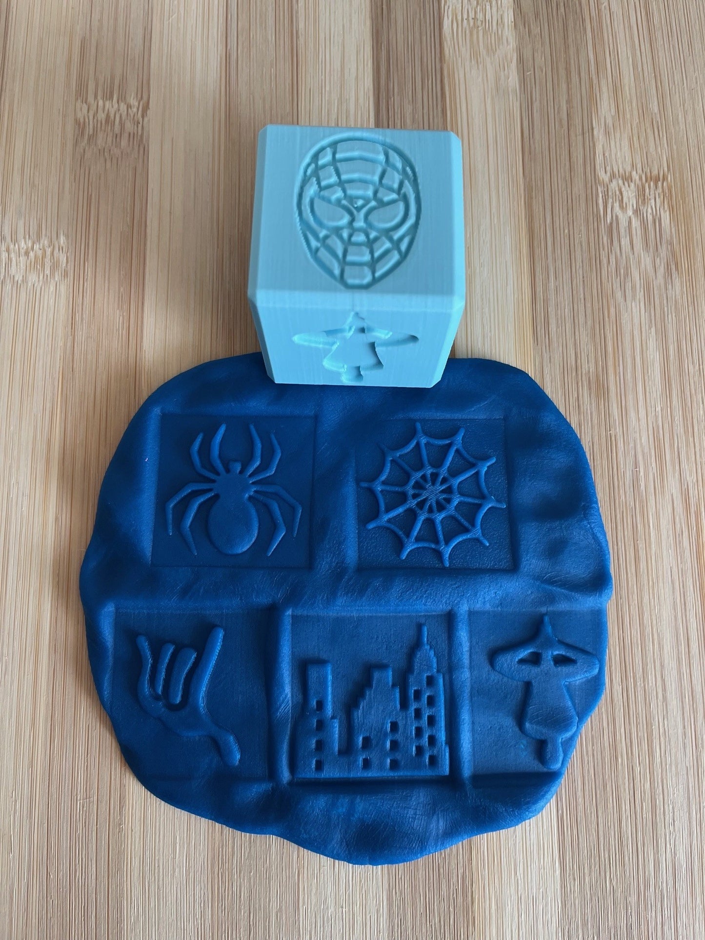 Eco Friendly 3D Printed Stamper Cube - Characters