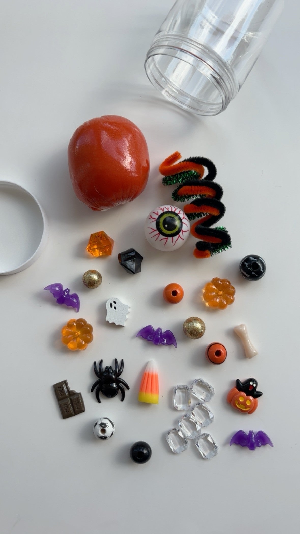 Trick or Treat Playdough to Go Jar