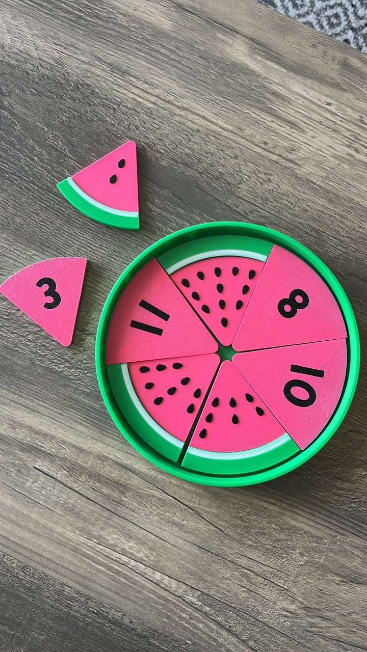 Watermelon Counting Set 1-12 with Container