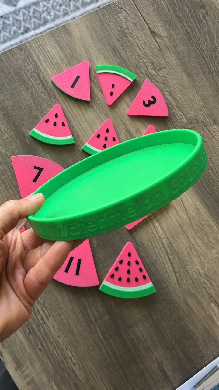 Watermelon Counting Set 1-12 with Container