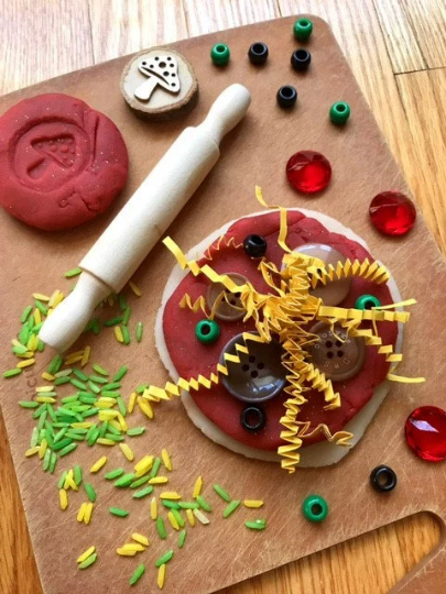 Pizza and Pasta Sensory Playdough Kit