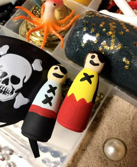 Pirate Treasure Playdough Activity Kit