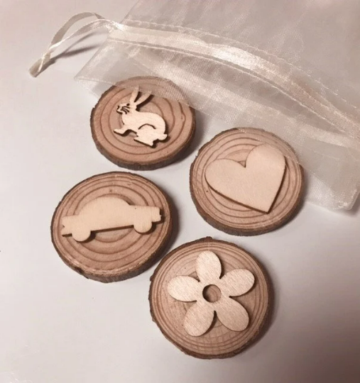 Wood Playdough Stamps