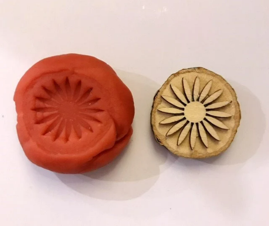 Wood Playdough Stamps