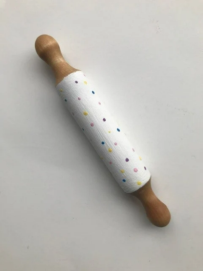 Painted Wooden Rolling Pin