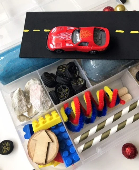 Race Car Playdough Activity Kit