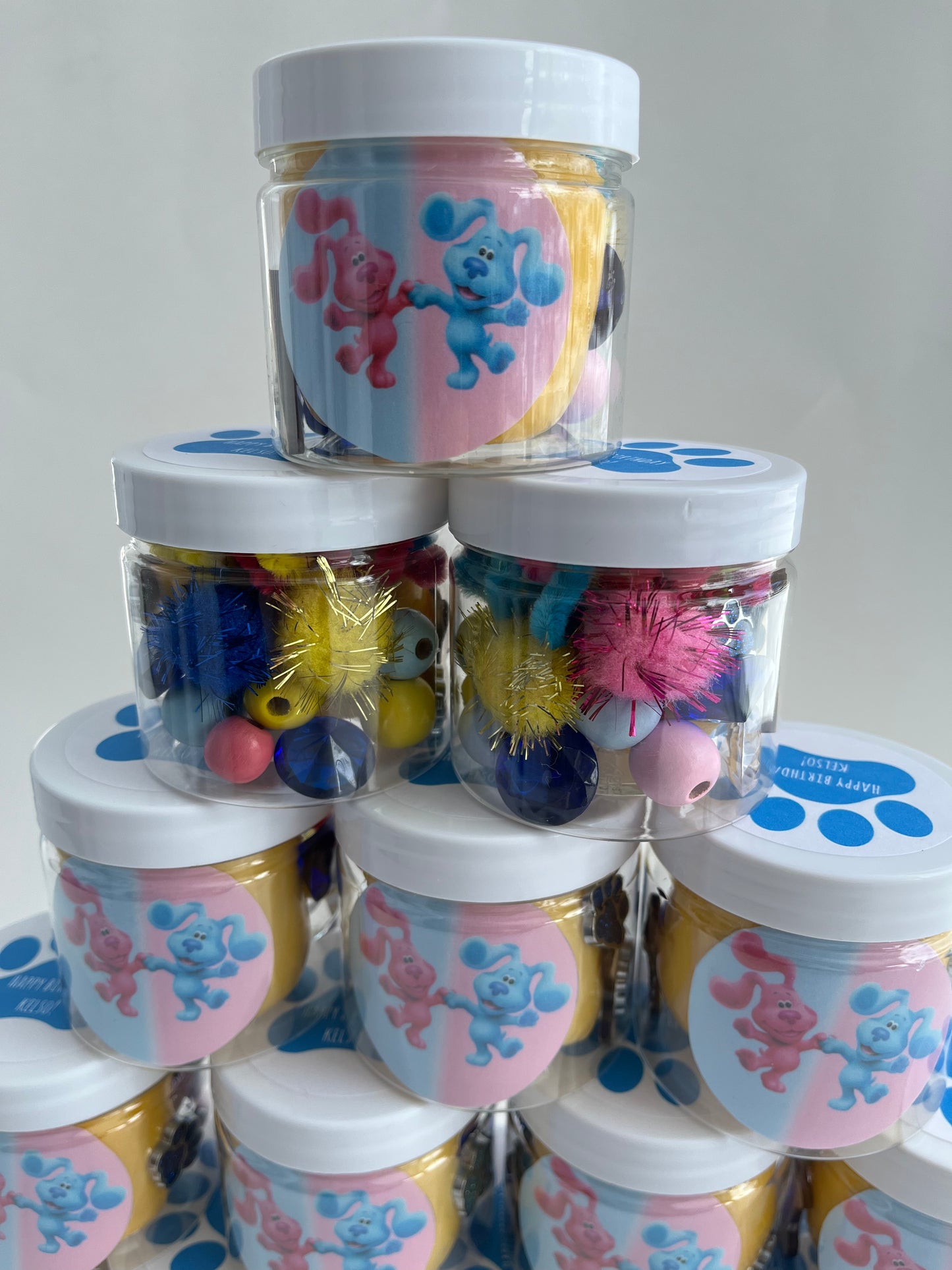 Kids Party Favours Mini Playdough Jars 4oz.