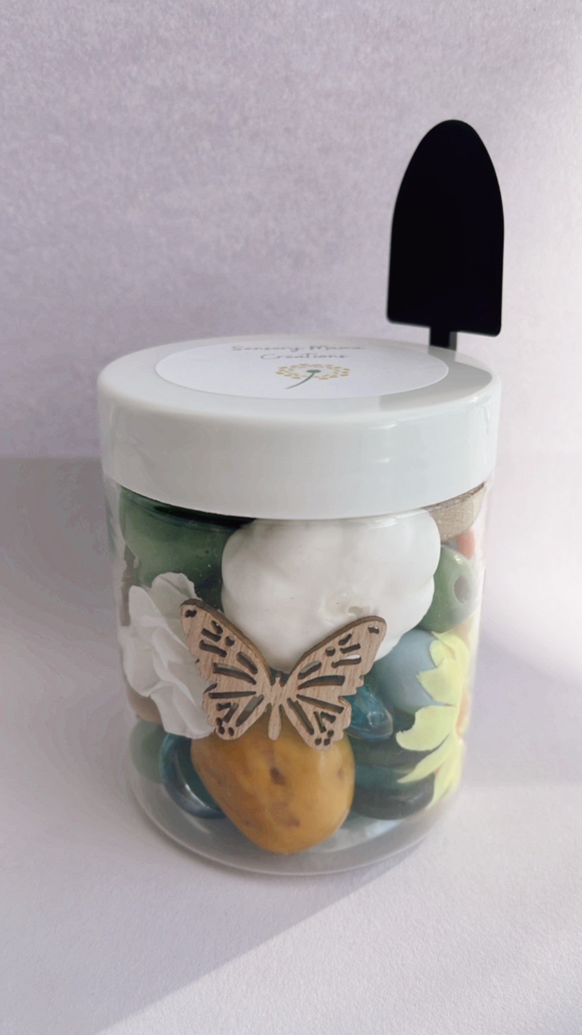 Spring Garden Playdough to Go Jar